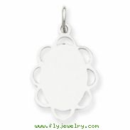 Sterling Silver Engraveable Disc Charm