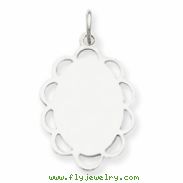 Sterling Silver Engraveable Disc Charm