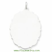 Sterling Silver Engraveable Disc Charm