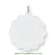 Sterling Silver Engraveable Disc Charm