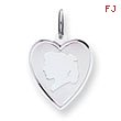 Sterling Silver Engraveable Girl Disc Charm