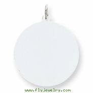 Sterling Silver Engraveable Round Disc Charm