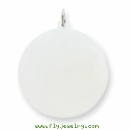 Sterling Silver Engraveable Round Disc Charm