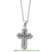 Sterling Silver Eternal Perspective 18" Cross Necklace