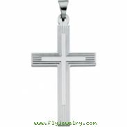 Sterling Silver Extra Heavy Cross Pendant