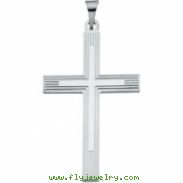 Sterling Silver Extra Heavy Cross Pendant