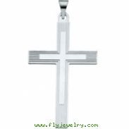 Sterling Silver Extra Heavy Cross Pendant