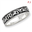 Sterling Silver Fancy Antiqued Band ring