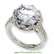 Sterling Silver Fancy CZ Ring