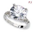 Sterling Silver Fancy CZ Ring