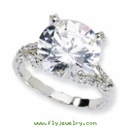 Sterling Silver Fancy CZ Ring