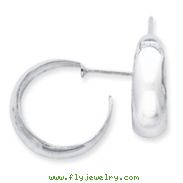 Sterling Silver Fancy Hoop Earrings