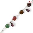 Sterling Silver Fancy Jasper Anklet