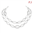 Sterling Silver Fancy Link Necklace