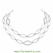 Sterling Silver Fancy Link Necklace