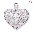 Sterling Silver Filigree Heart Charm