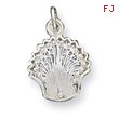 Sterling Silver FiligreeShellCharm