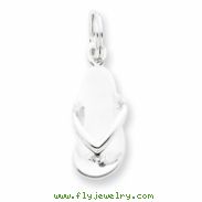 Sterling Silver Flip Flop Charm