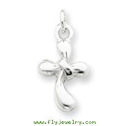 Sterling Silver Freeform Cross Charm