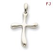 Sterling Silver Freeform Cross Pendant