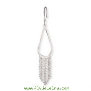 Sterling Silver Fringe Dangle Earrings