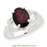 Sterling Silver Garnet Ring