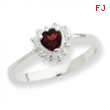 Sterling Silver Garnet Ring