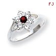 Sterling Silver Garnet Ring