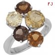 Sterling Silver Genstone Genuine Multi Gemstone Ring