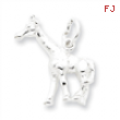 Sterling Silver Giraffe Charm