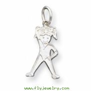 Sterling Silver Girl Charm