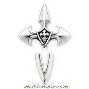 Sterling Silver Gothic Cross Pendant