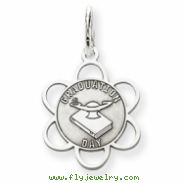 Sterling Silver Graduation Day Disc Charm