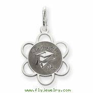 Sterling Silver Graduation Day Disc Charm