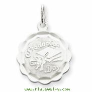 Sterling Silver Graduation Day Disc Charm