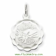 Sterling Silver Graduation Day Disc Charm