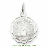 Sterling Silver Graduation Day Disc Charm