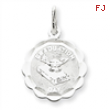 Sterling Silver Graduation Day Disc Charm