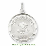 Sterling Silver Graduation Day Disc Charm