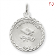 Sterling Silver Graduation Day Disc Charm