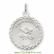 Sterling Silver Graduation Day Disc Charm