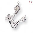 Sterling Silver Gymnast Charm