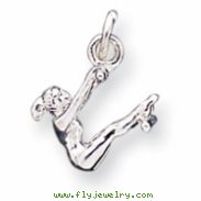 Sterling Silver Gymnast Charm