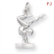 Sterling Silver Gymnast Charm