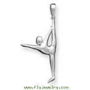 Sterling Silver Gymnast Pendant