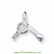 Sterling Silver Hair Dryer Charm