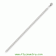 Sterling Silver Half Round Wire Curb Chain