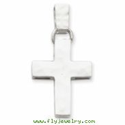 Sterling Silver Hammered Latin Cross Pendant