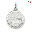 Sterling Silver Happy Anniversary Disc Charm