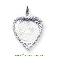 Sterling Silver Happy Anniversary Disc Charm